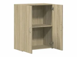 Clearance Archivador de madera de ingeniería de roble Sonoma Marru00f3n