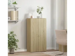 Archivador de roble Sonoma 60x32x115 cm madera de ingeniería