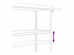 Archivador claro 90x40x70 cm acero