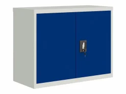 New Archivador claro y azul 90x40x70 cm acero Armario Oficina