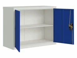 New Archivador claro y azul 90x40x70 cm acero Armario Oficina
