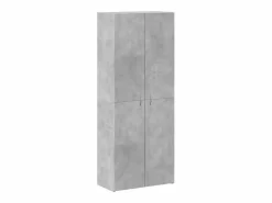 Archivador hormigón 60x32x153 cm madera de ingeniería