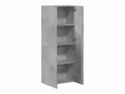 Archivador hormigón 60x32x153 cm madera de ingeniería