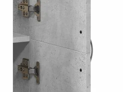 Archivador hormigón 60x32x153 cm madera de ingeniería