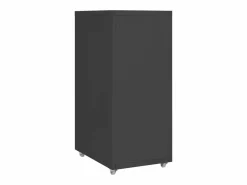 Archivador Móvil Antracita 28x41x69 cm Metal Marru00f3n