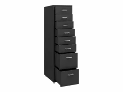 Outlet Archivador Móvil Antracita 28x41x109 cm Metal Armario Oficina
