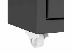 Outlet Archivador Móvil Antracita 28x41x109 cm Metal Armario Oficina
