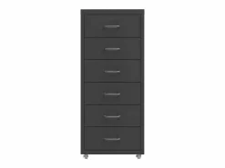 Discount Archivador Móvil Antracita 28x41x69 cm Metal Armario Oficina