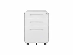 Sale Archivador móvil con 3 cajones, de metal, con cerradura, con ruedas, (46x40x58 cm) Armario Oficina