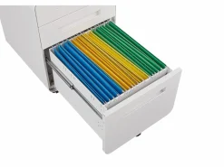 Sale Archivador móvil con 3 cajones, de metal, con cerradura, con ruedas, (46x40x58 cm) Armario Oficina