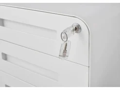 Sale Archivador móvil con 3 cajones, de metal, con cerradura, con ruedas, (46x40x58 cm) Armario Oficina