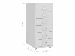 Archivador Móvil 28x41x69 cm Metal