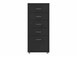 Clearance Archivador Móvil 28x41x69 cm Metal Negro