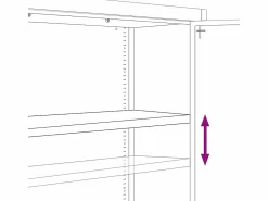 Archivador 90x40x200 cm acero
