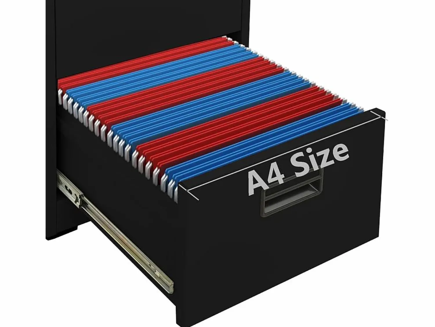 Discount Archivador 46x62x102,5 cm Acero Negro