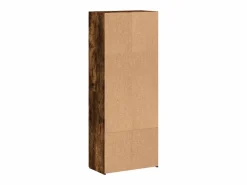 Clearance Archivador roble ahumado 60x32x153 cm madera de ingeniería Marru00f3n