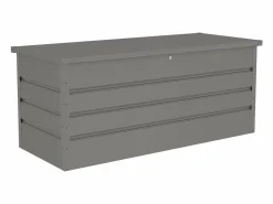 Clearance Vente-unique Arcón de jardín de acero galvanizado , volumen: 750L, TOMASO Gris