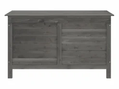 Clearance Arcón de jardín madera maciza abeto 99x49,5x58,5 cm Baúl De Jardín