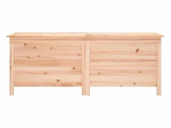Online vidaxl Arcón de jardín madera maciza abeto 150x50x56,5 cm Color natural claro