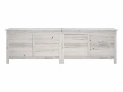 Sale Arcón de jardín madera maciza abeto 198,5x50x56,5 cm Baúl De Jardín