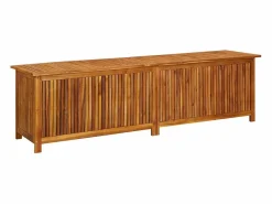 Arcón de jardín 200x50x58 cm Madera maciza de acacia