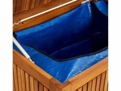 Arcón de jardín 200x50x58 cm Madera maciza de acacia