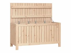 Outlet Arcón de jardín 115x49x60 cm Madera maciza de pino Armario De Jardín
