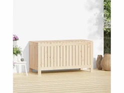 Outlet Arcón de jardín 115x49x60 cm Madera maciza de pino Armario De Jardín