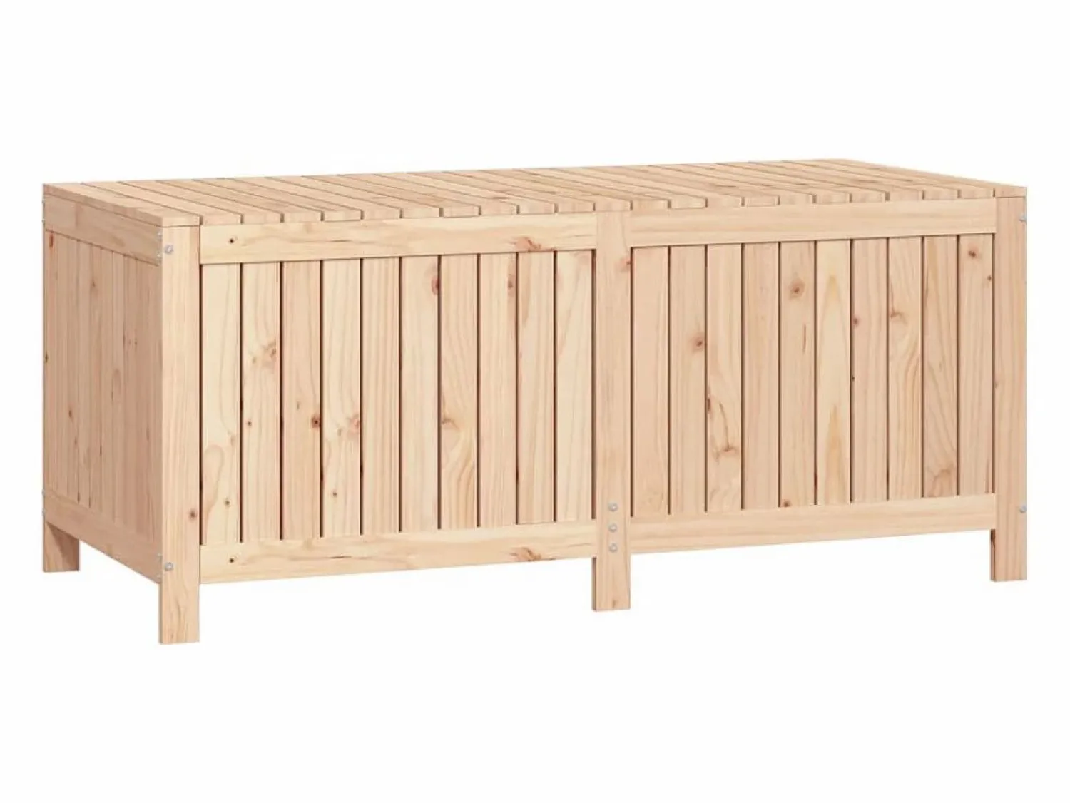 Outlet Arcón de jardín 147x68x64 cm Madera maciza de pino Armario De Jardín