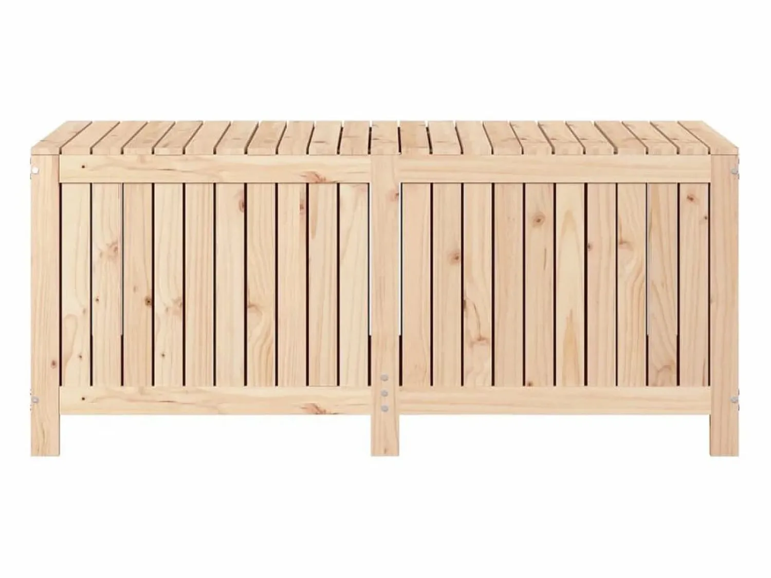 Outlet Arcón de jardín 147x68x64 cm Madera maciza de pino Armario De Jardín