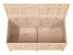 Outlet Arcón de jardín 147x68x64 cm Madera maciza de pino Armario De Jardín