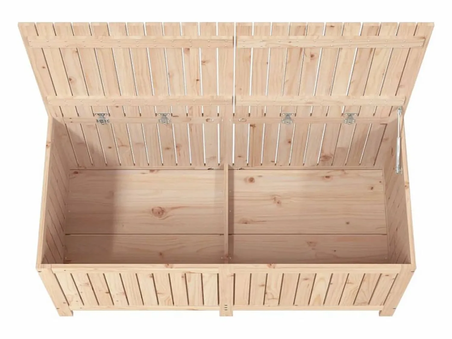 Outlet Arcón de jardín 147x68x64 cm Madera maciza de pino Armario De Jardín