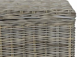 Outlet OZAIA Arcón de kubu GAO - Ancho 130 x Prof. 45 x Alt. 44 cm - Gris