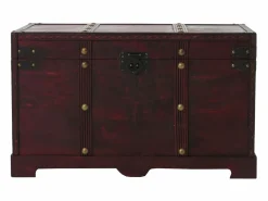 Hot Arcón de madera Antibes aspecto antiguo angular, angular Baúl Y Arcón|Accesorios De Almacenaje