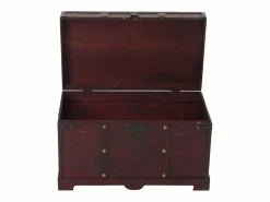 Hot Arcón de madera Antibes aspecto antiguo angular, angular Baúl Y Arcón|Accesorios De Almacenaje