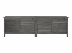 Hot Arcón jardín madera maciza abeto 198,5x50x56,5cm Baúl De Jardín