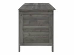 vidaxl Arcón jardín madera maciza abeto 150x50x56,5 cm