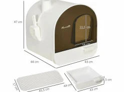 Clearance Arenero para gatos 43x44x47 cm Higiene Y Cuidado De Mascotas