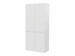 Clearance Armario 70 × 40 × 170 cm - modelo de doble puerta con amplios compartimentos de almacenamiento - Blanco