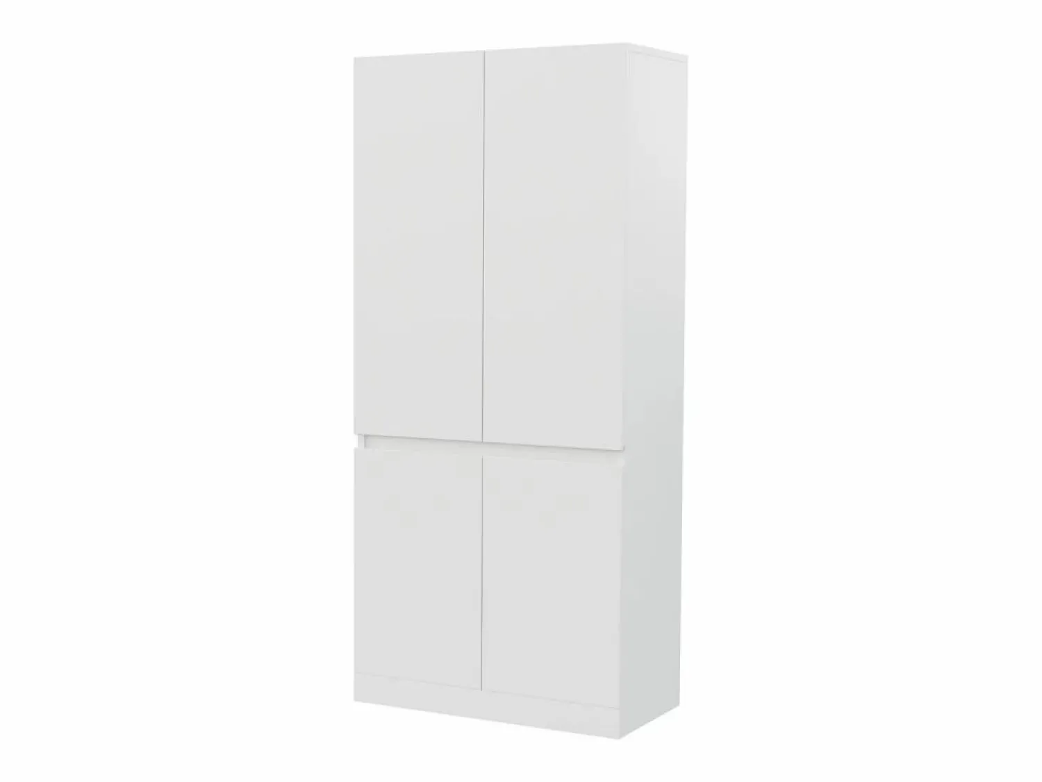 Clearance Armario 70 × 40 × 170 cm - modelo de doble puerta con amplios compartimentos de almacenamiento - Blanco