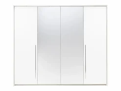 Vente-unique Armario 2 puertas con espejo y LEDs 255 cm color INGINA