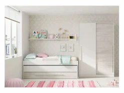 Outlet Armario 2 puertas correderas aglomerado 200x120x50cm Armario