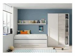 Outlet Armario 2 puertas correderas aglomerado 200x120x50cm Armario