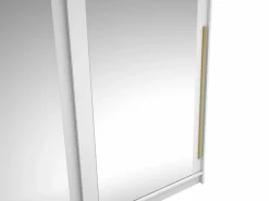 Vente-unique Armario 2 puertas correderas - Con espejos - L200 cm - Color: - ALVARENO
