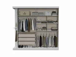 Outlet Vente-unique Armario 2 puertas correderas de color - ADALRIK II Blanco