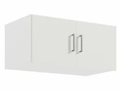 Vente-unique Armario 2 puertas L92 cm en color + elevador - BELOMY Blanco
