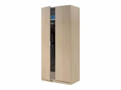Loungitude Armario 2 puertas 180x81x52 cm roble 81X180X52 CM Color natural claro