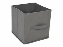 vidaxl Armario almacenaje de acero con 3 cajones tela 34x34x101cm