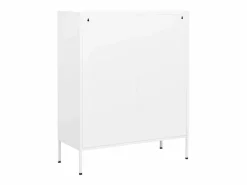 vidaxl Armario almacenamiento acero 80x35x101,5 cm Blanco