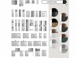 Vicco Armario alto esquinero antracita/artisan 33x33x192 irma